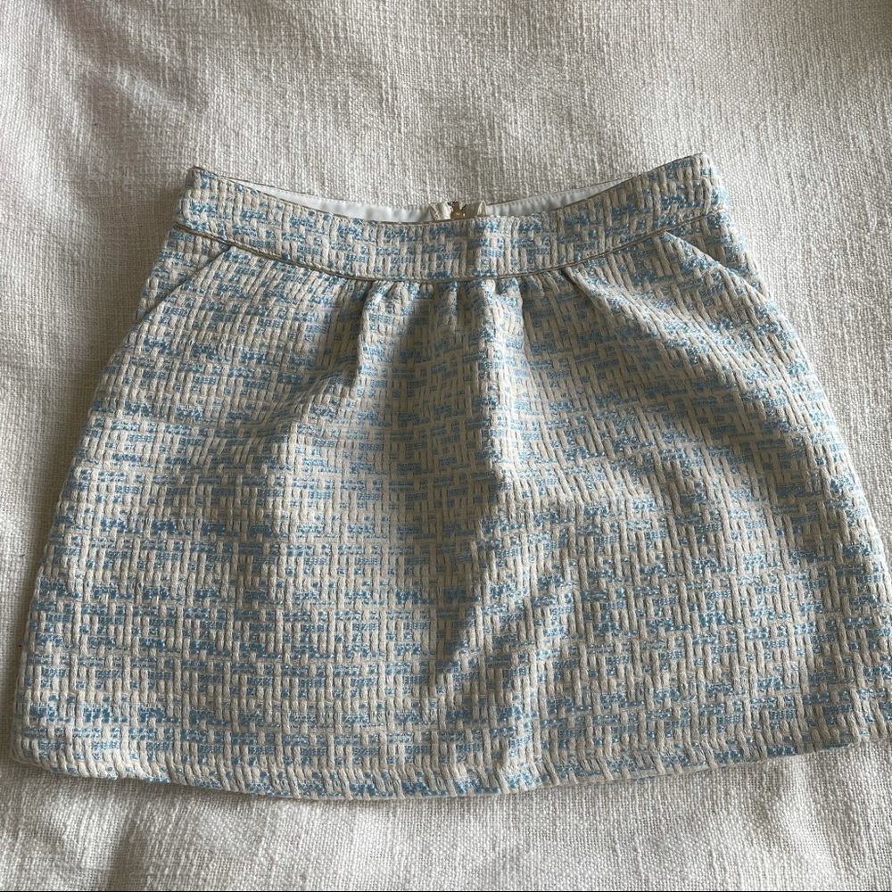 Cute blue and white mini skirt